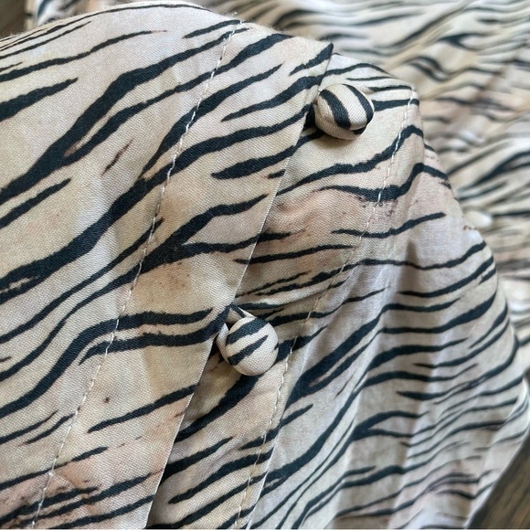 For Love & Lemons Joselyn Zebra Print Midi Dress - Picture 4 of 10